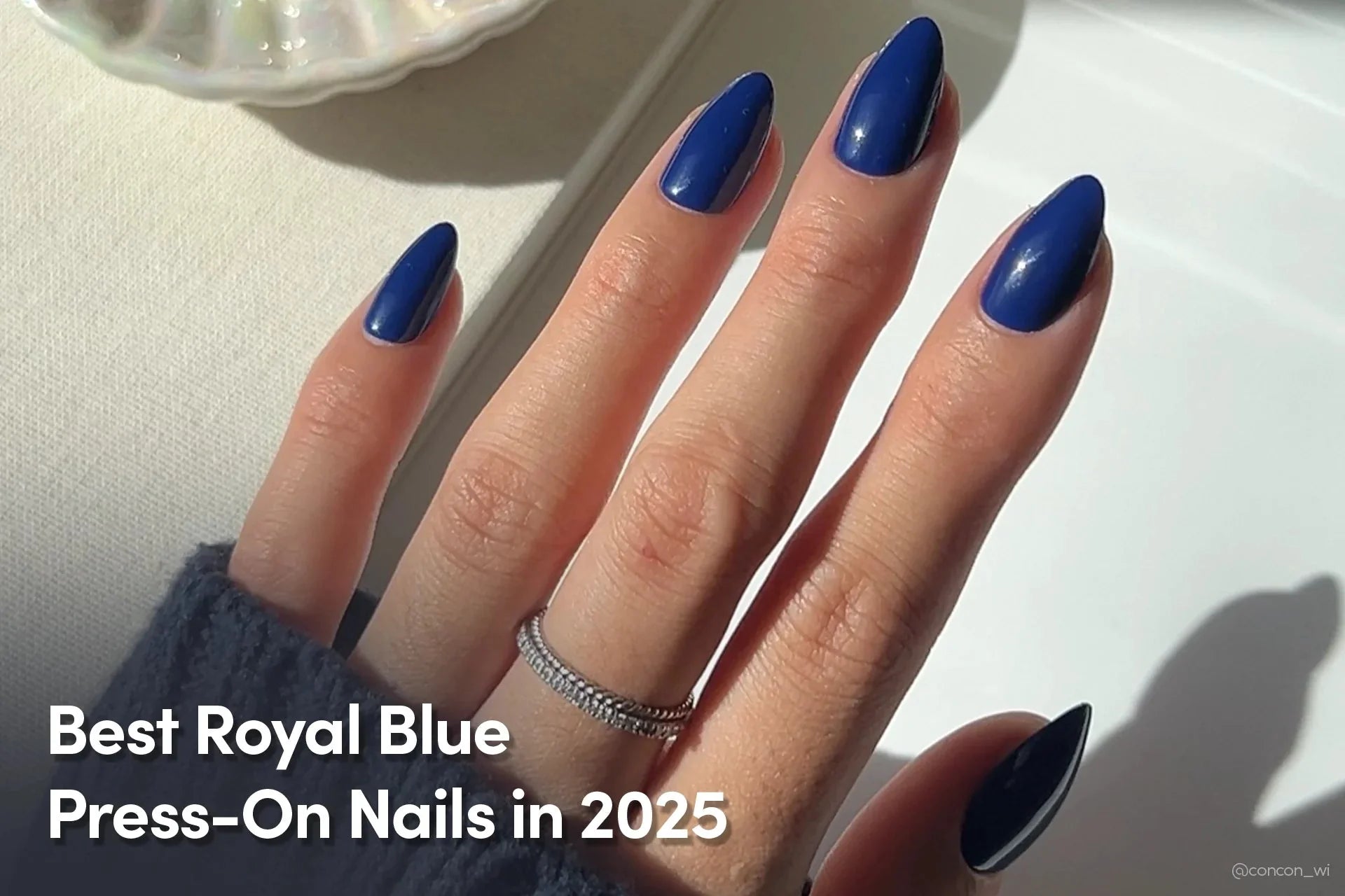 Short Blue Nails 2025 Ion Style