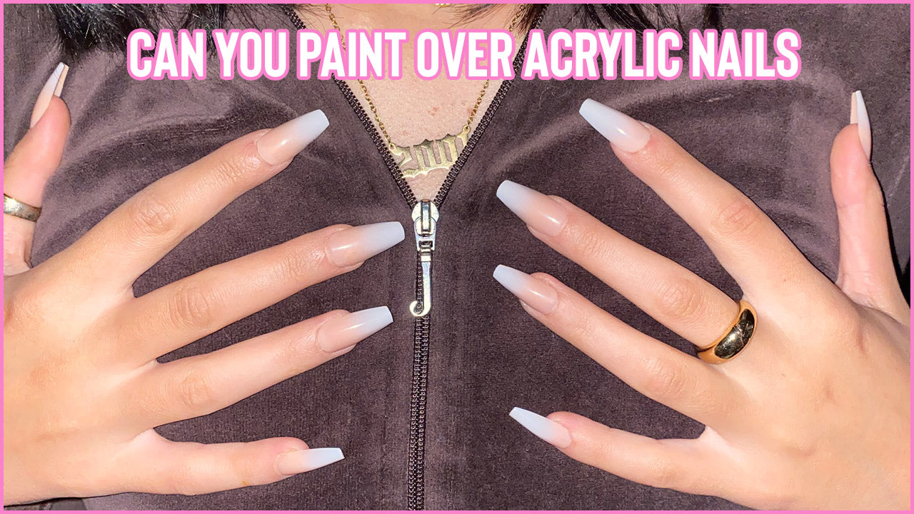 Can you paint over acrylic nails?