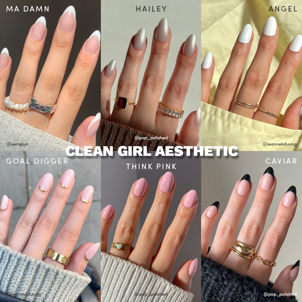 2025 Square Nails That Define Clean Girl Aesthetic