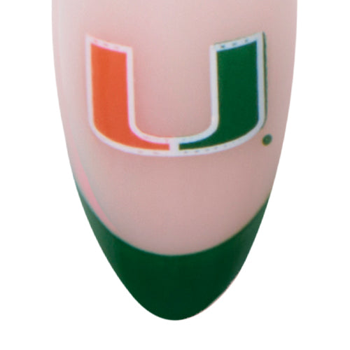 Miami Hurricanes Press-On Nail Set