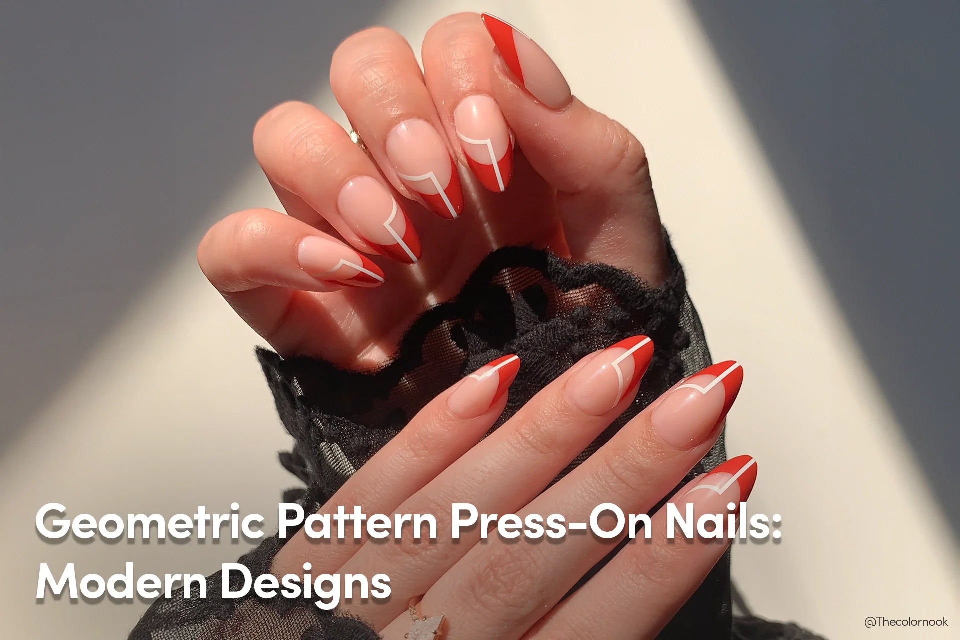 Geometric Pattern Press-On Nails: Modern Designs