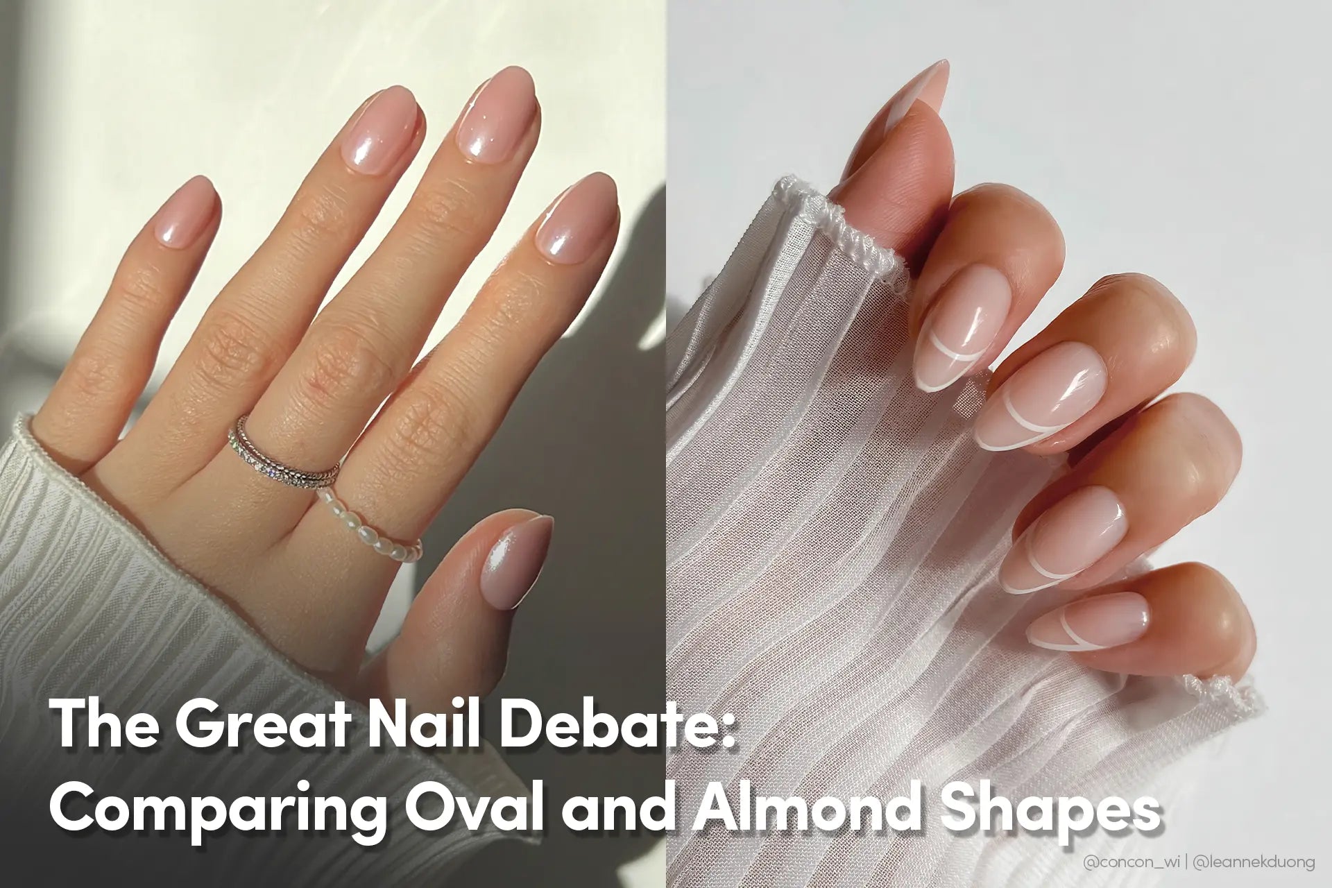 The Great Nail Debate: Comparing Oval and Almond Shapes
