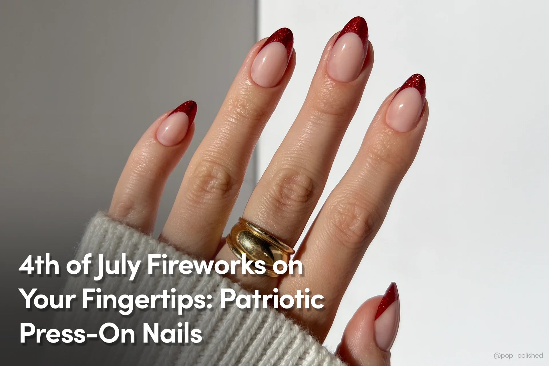 4th of July Fireworks on Your Fingertips: Patriotic Press-On Nails