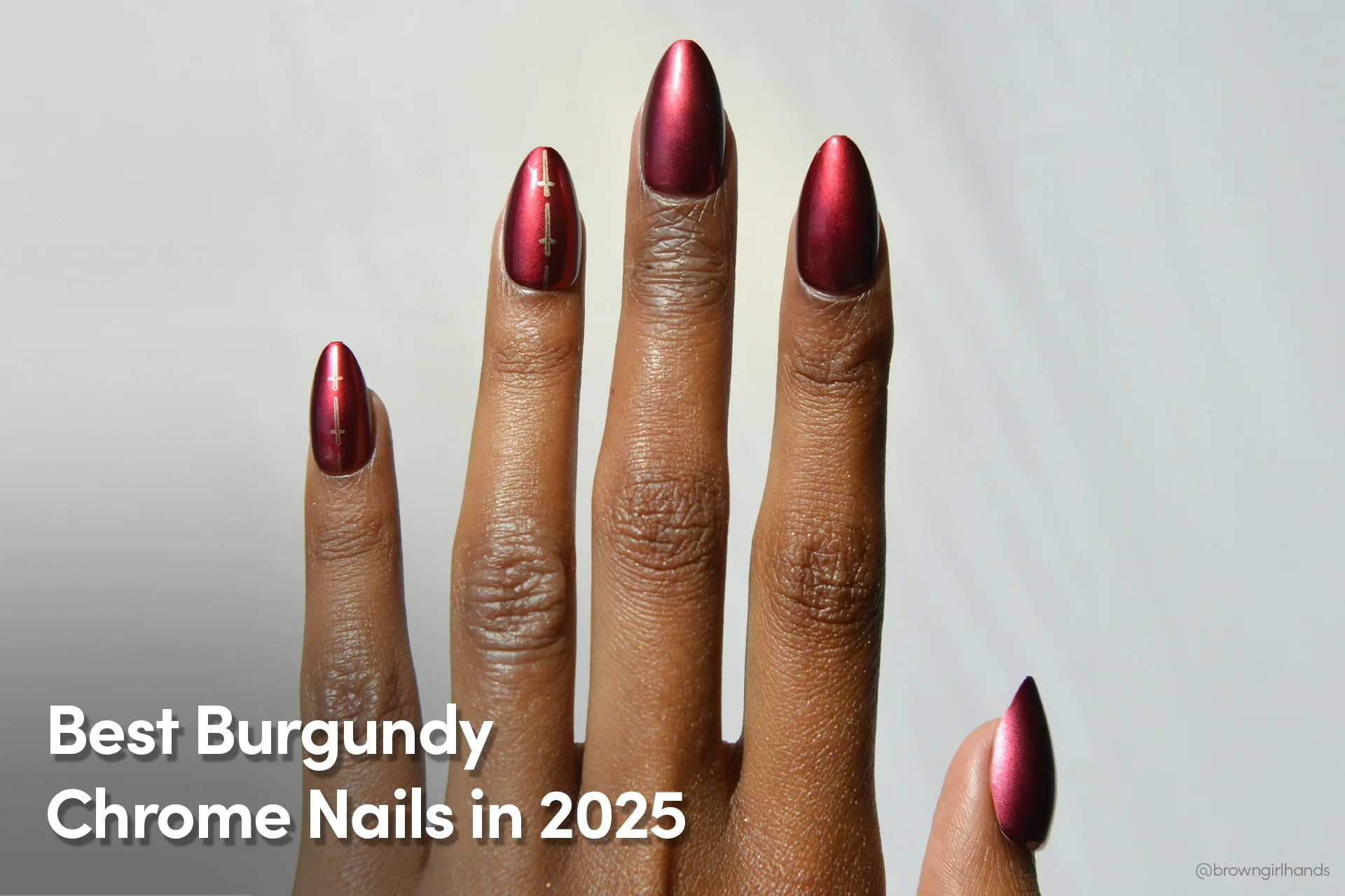Best Burgundy Chrome Nails in 2025