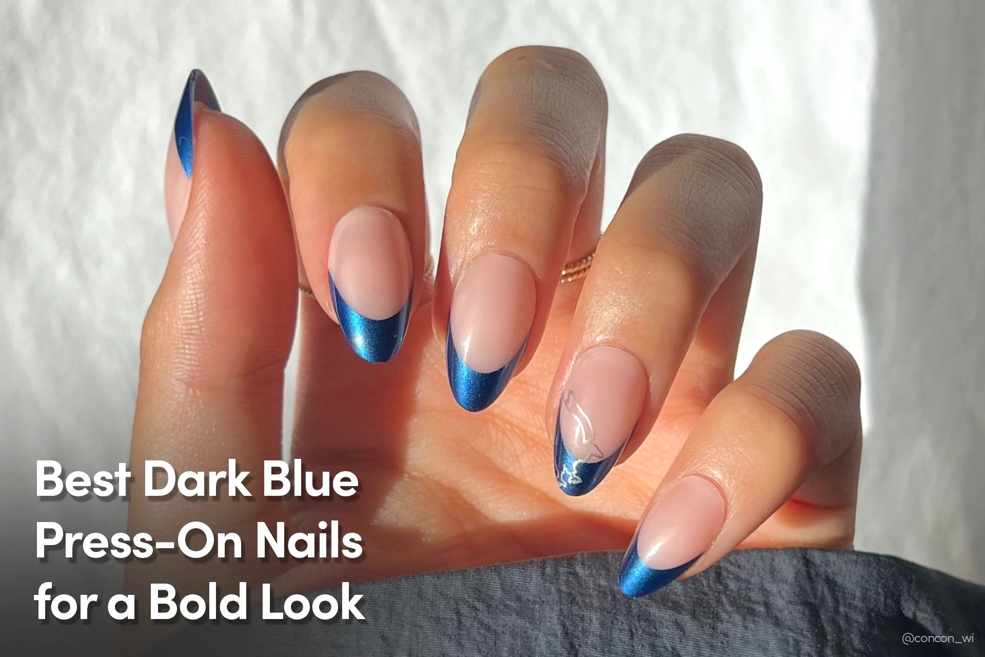 Best Dark Blue Press-On Nails for a Bold Look