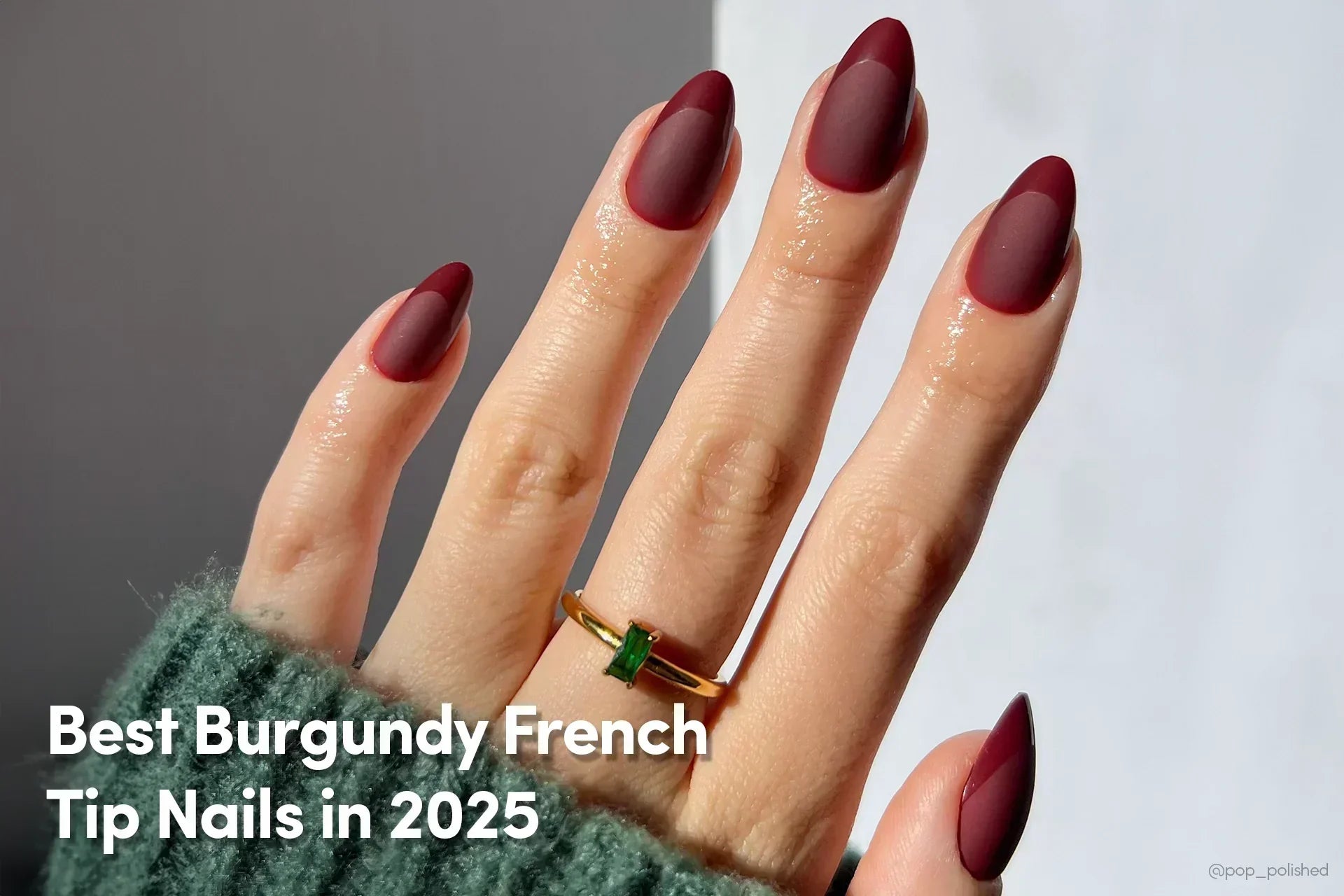 Best Burgundy French Tip Nails in 2025