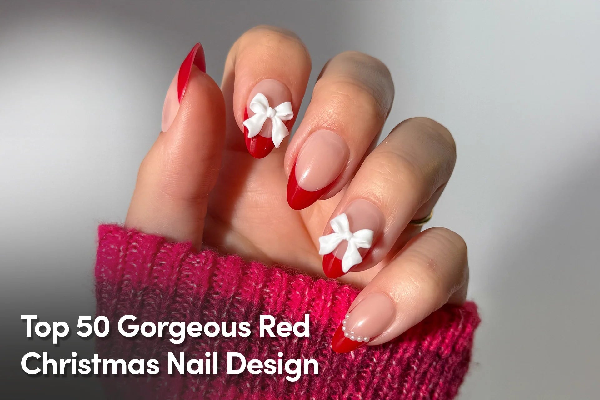 Top 50 Gorgeous Red Christmas Nail Designs