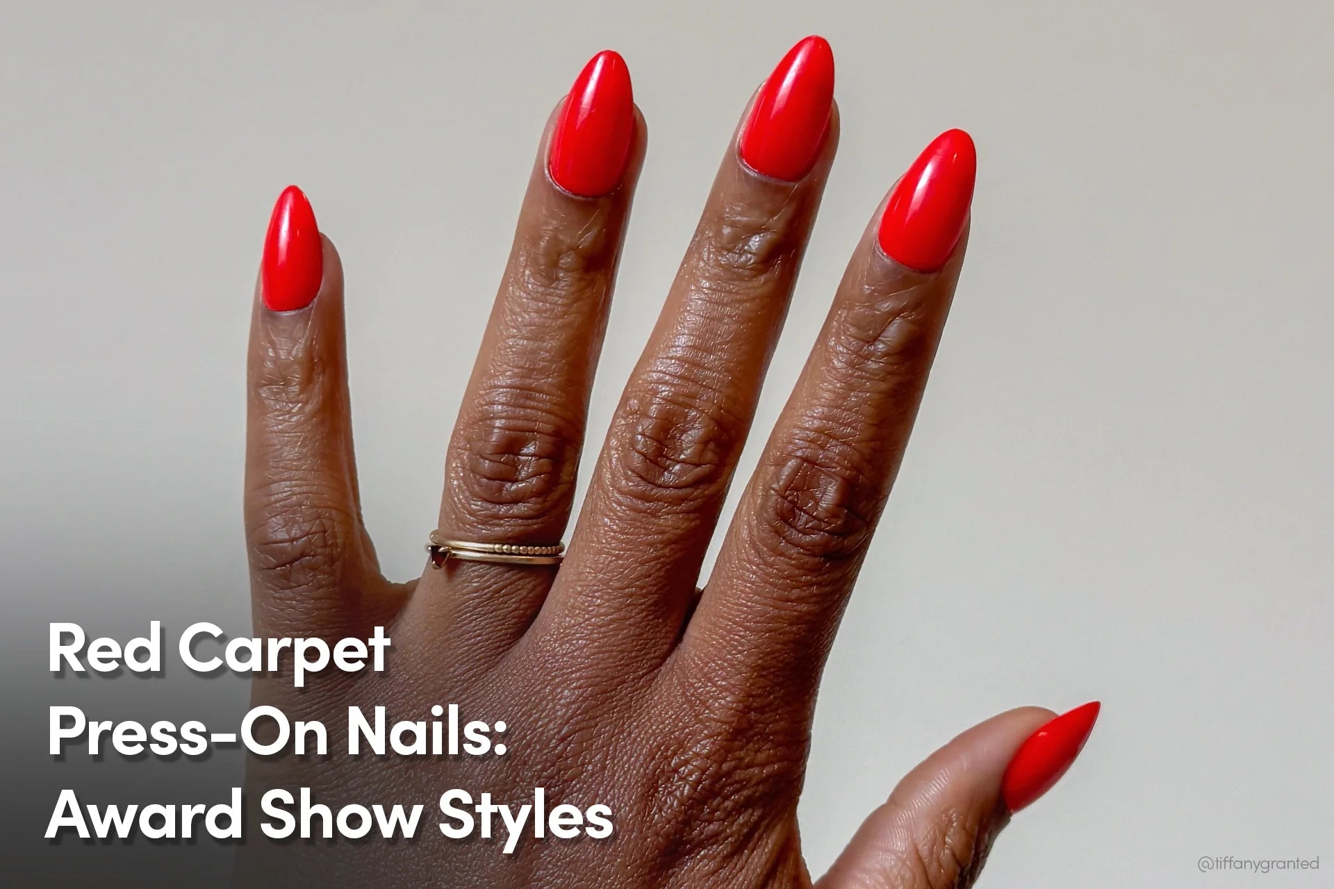 Red Carpet Press-On Nails: Award Show Styles