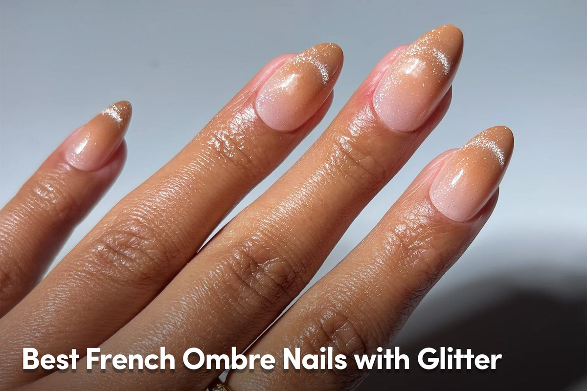 Best French Ombre Nails with Glitter