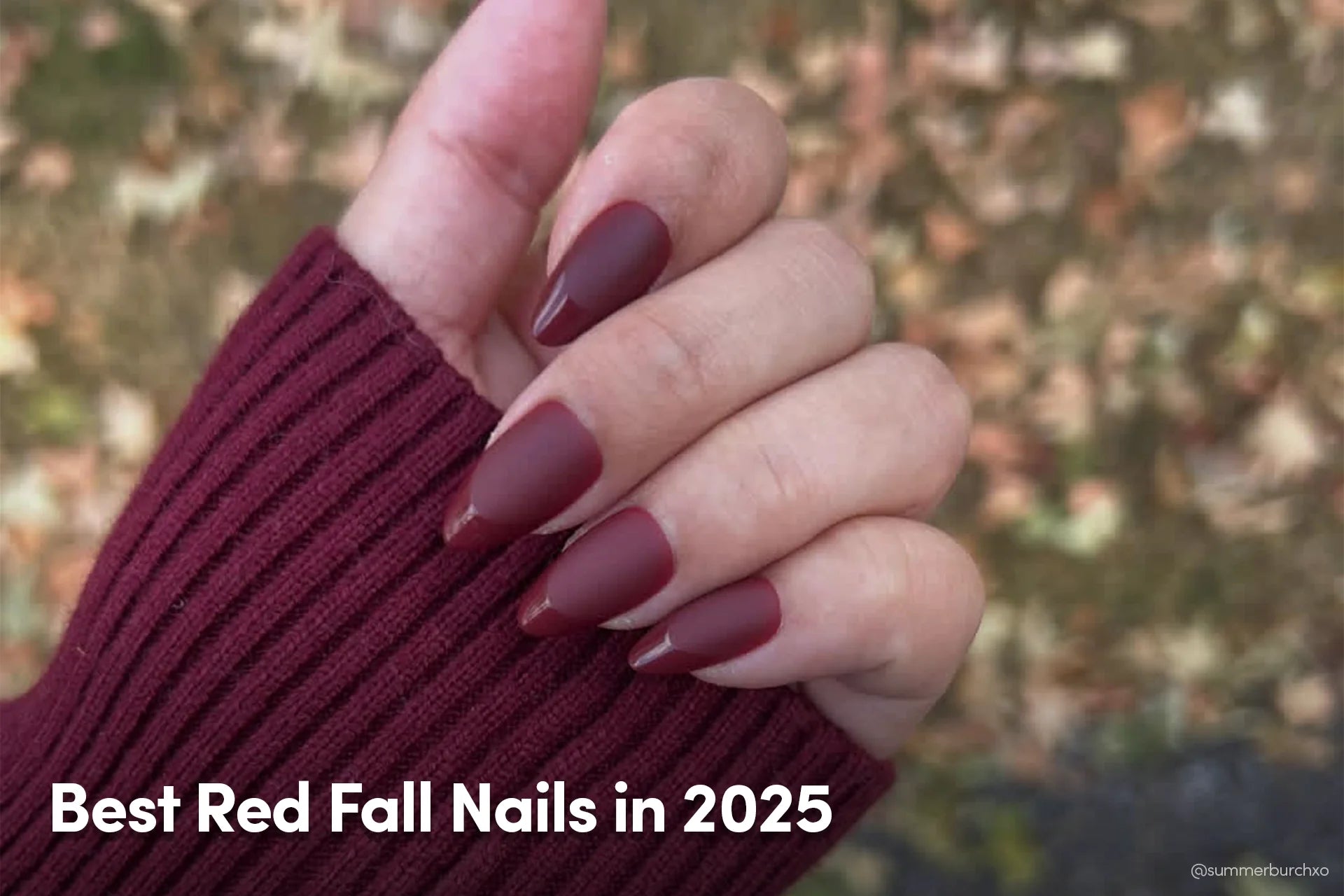 Best Red Fall Nails in 2025
