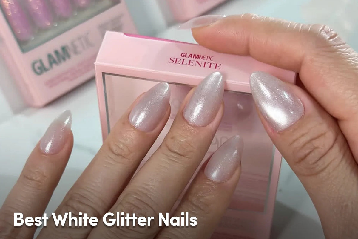 Best White Glitter Nails