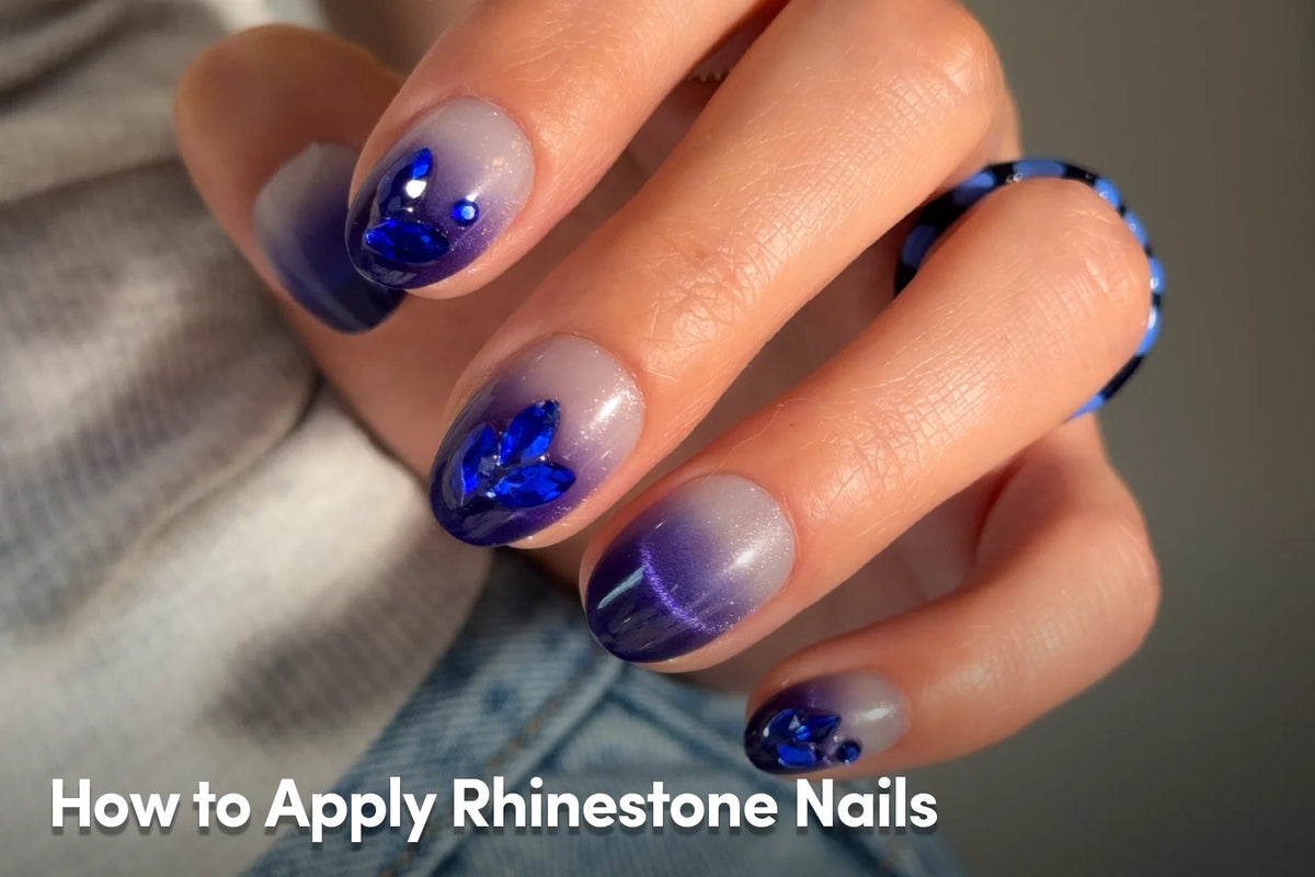 How to Apply Rhinestone Nails