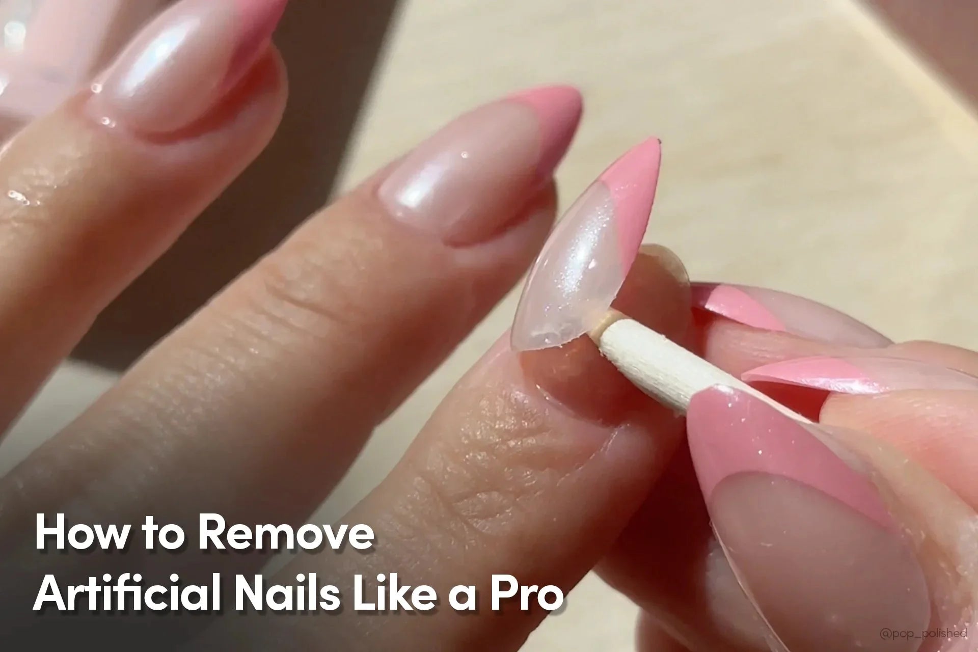 Remove artificial nails