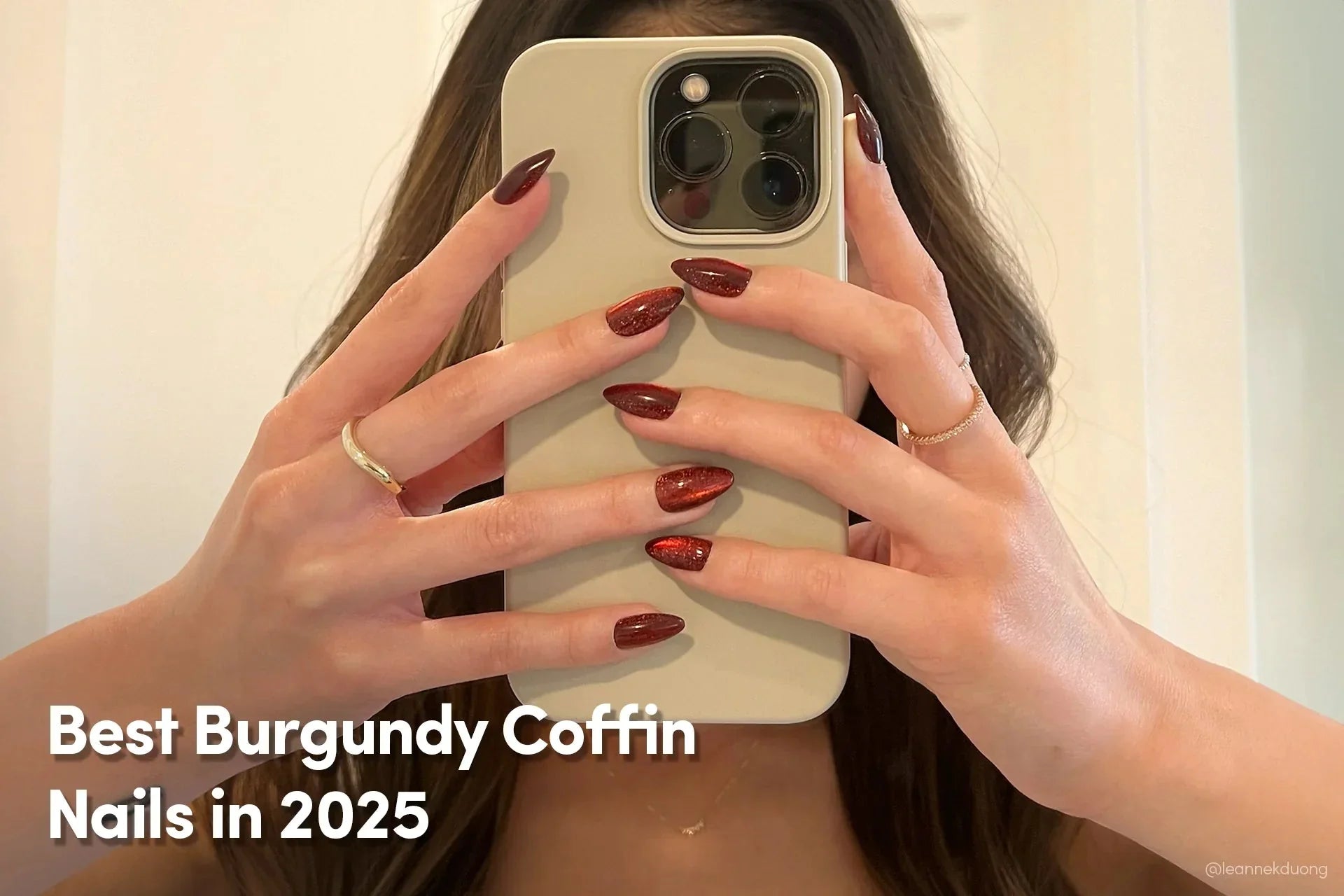 burgundy coffin nail