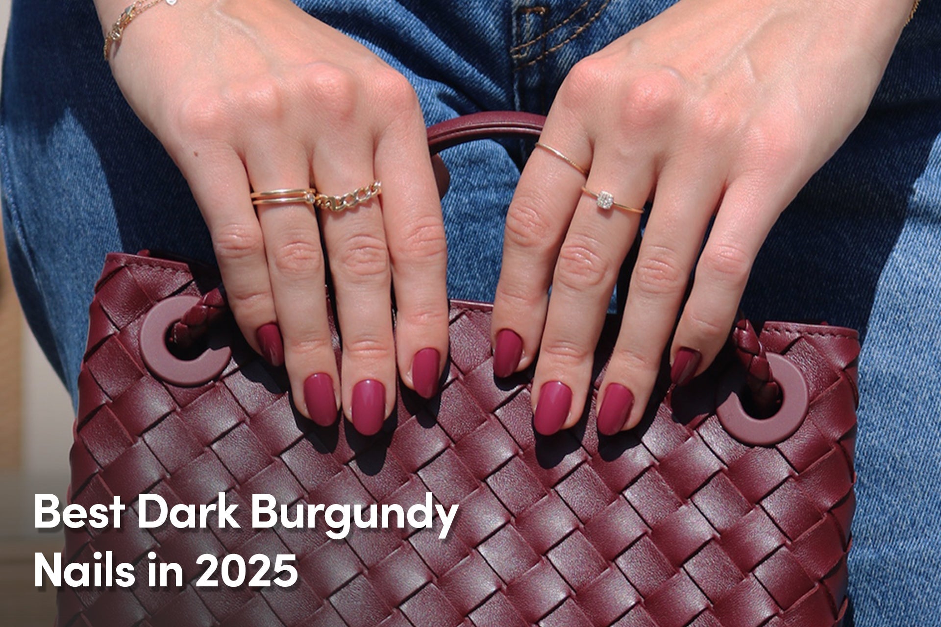 dark burgundy nail