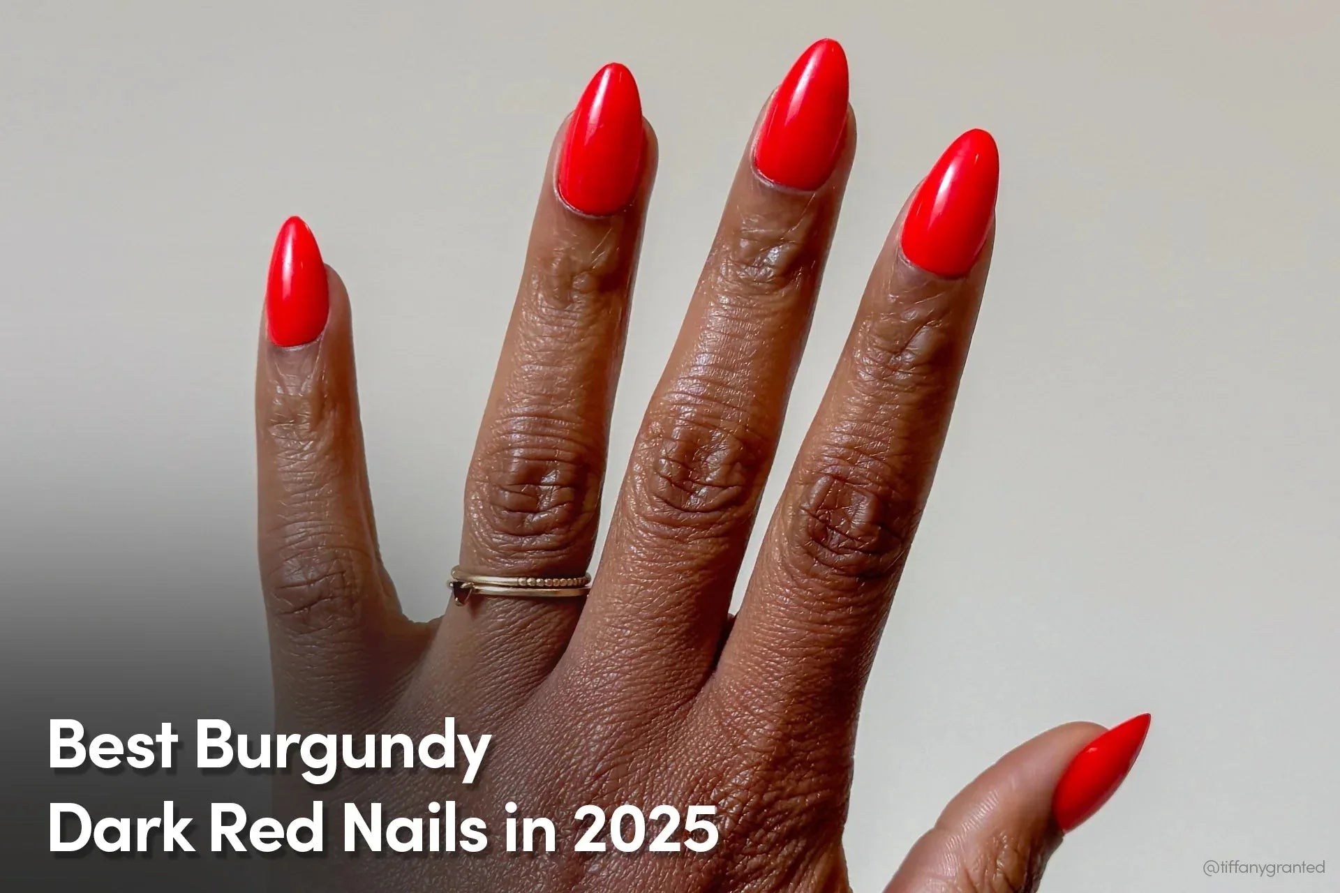 dark red nails in 2025