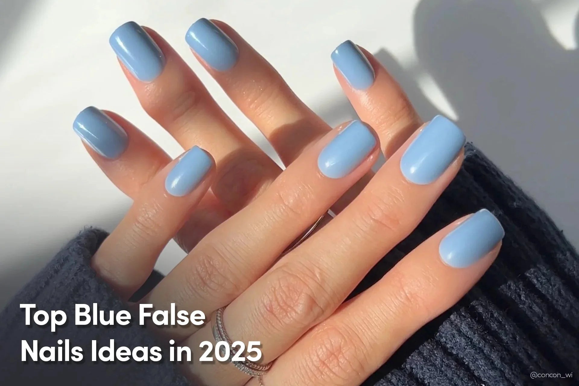 blue false nails in 2025