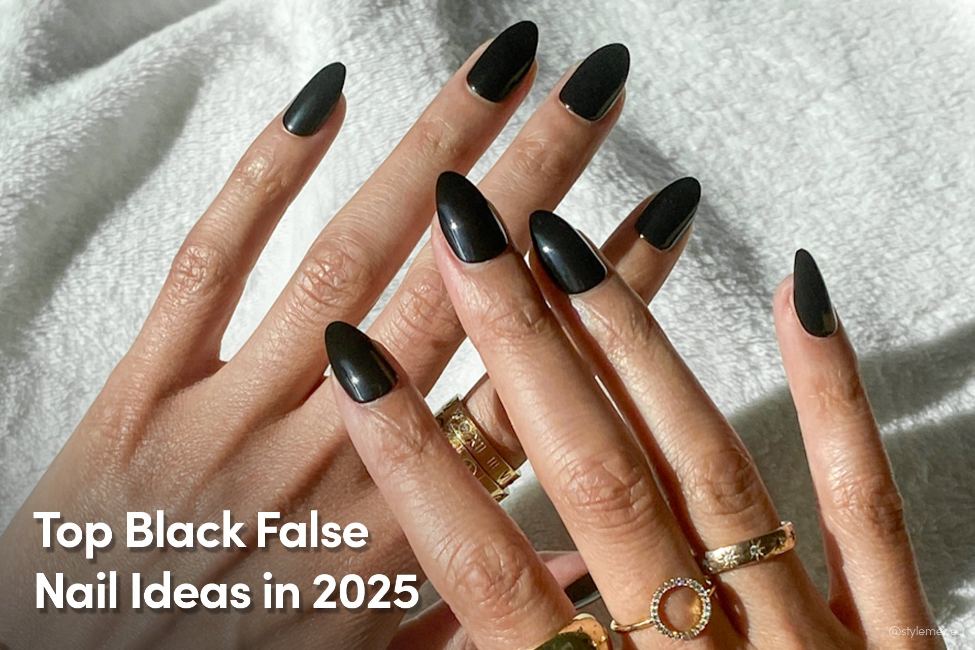 black false nails in 2025