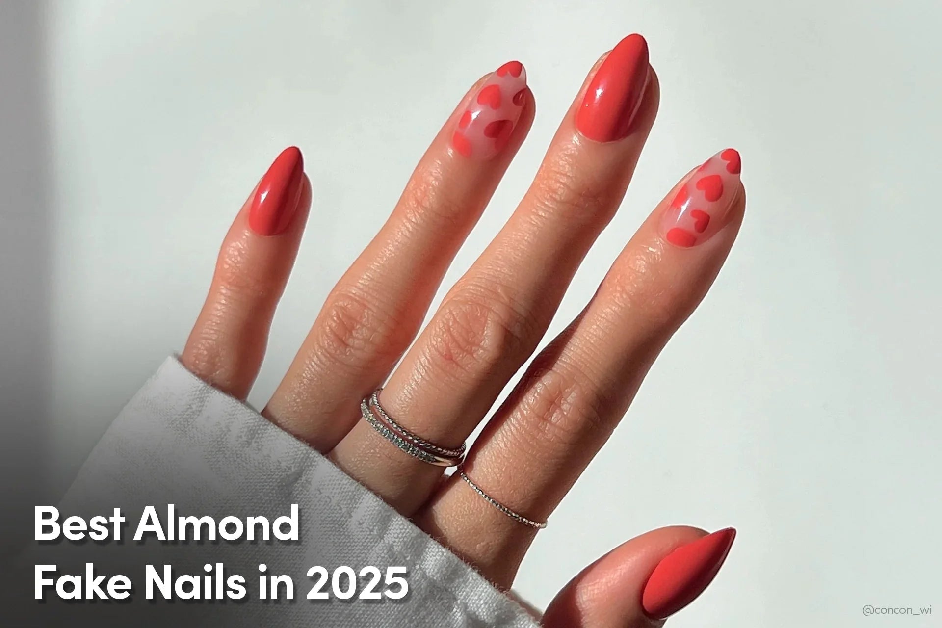 almond fake nails