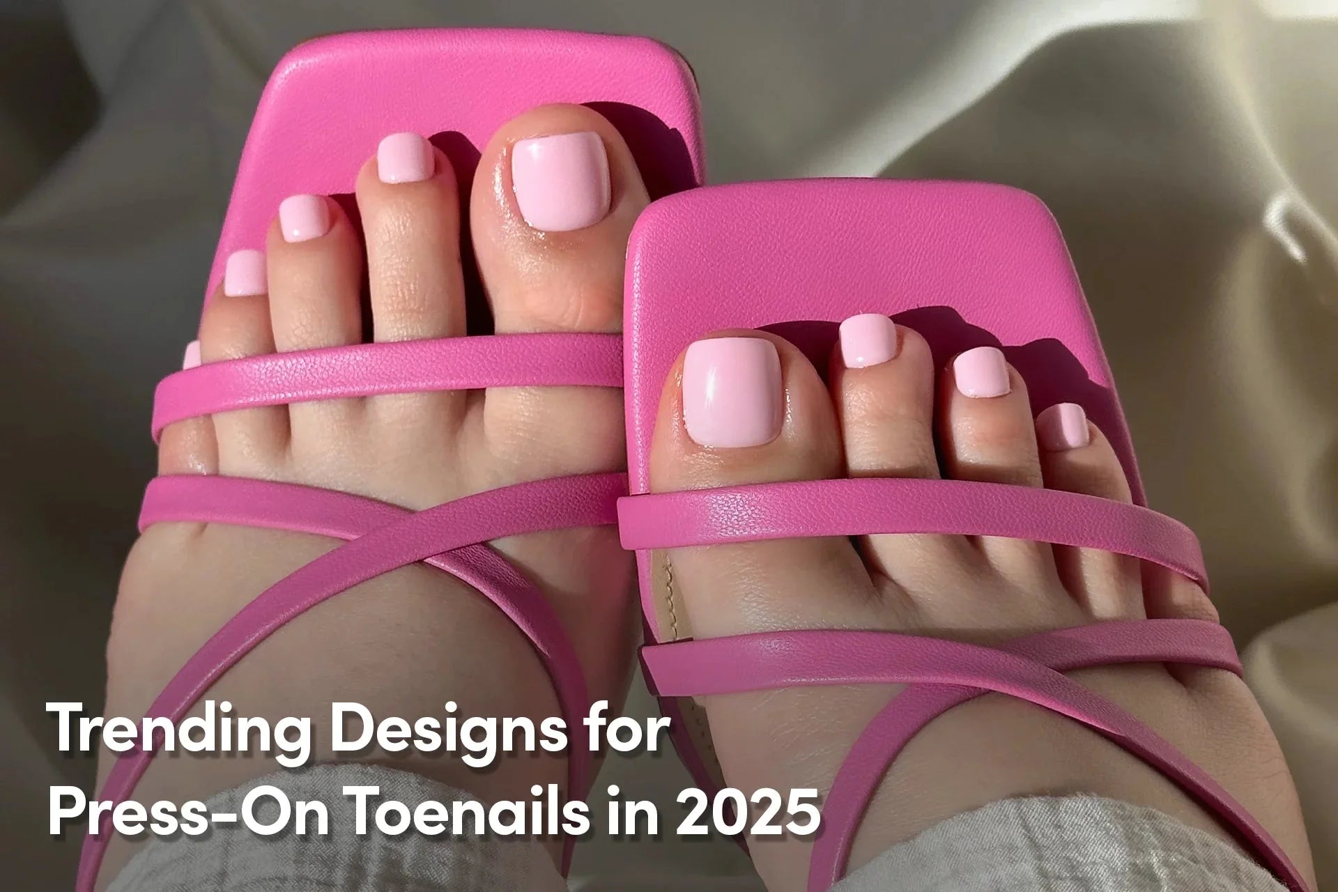 trending press-on toenails