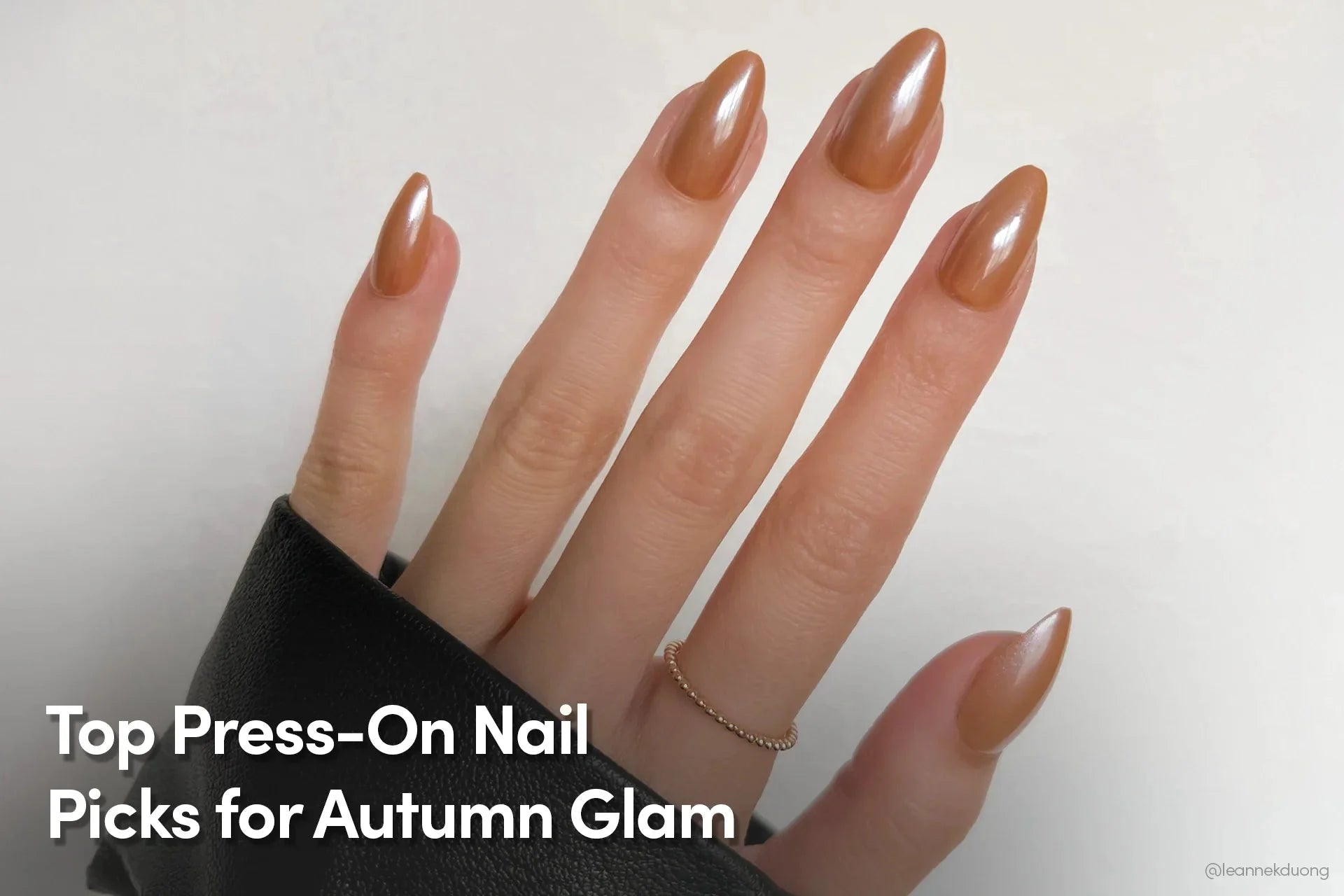 autum press-on nail top press