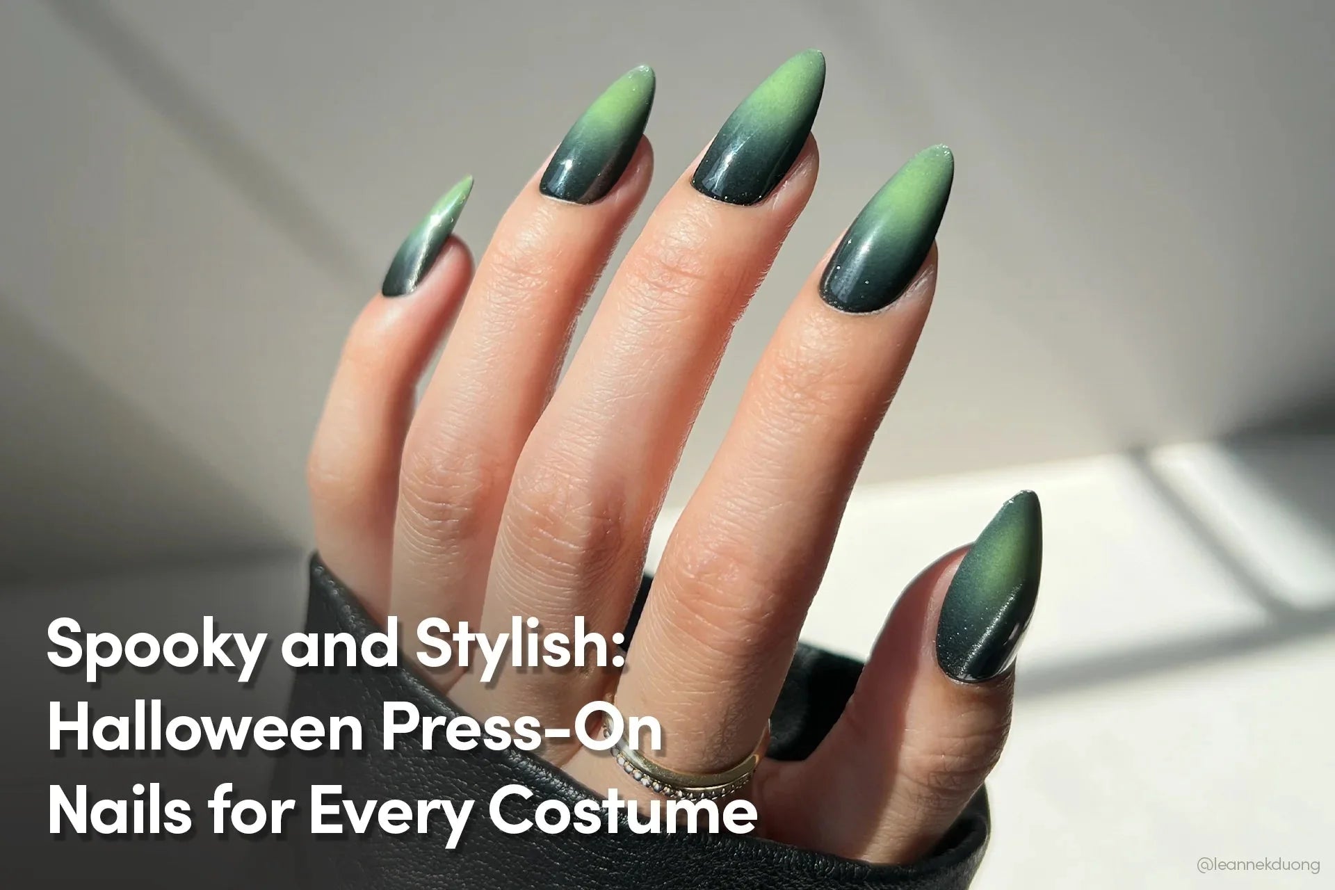 spooky and sylish press-on  nails