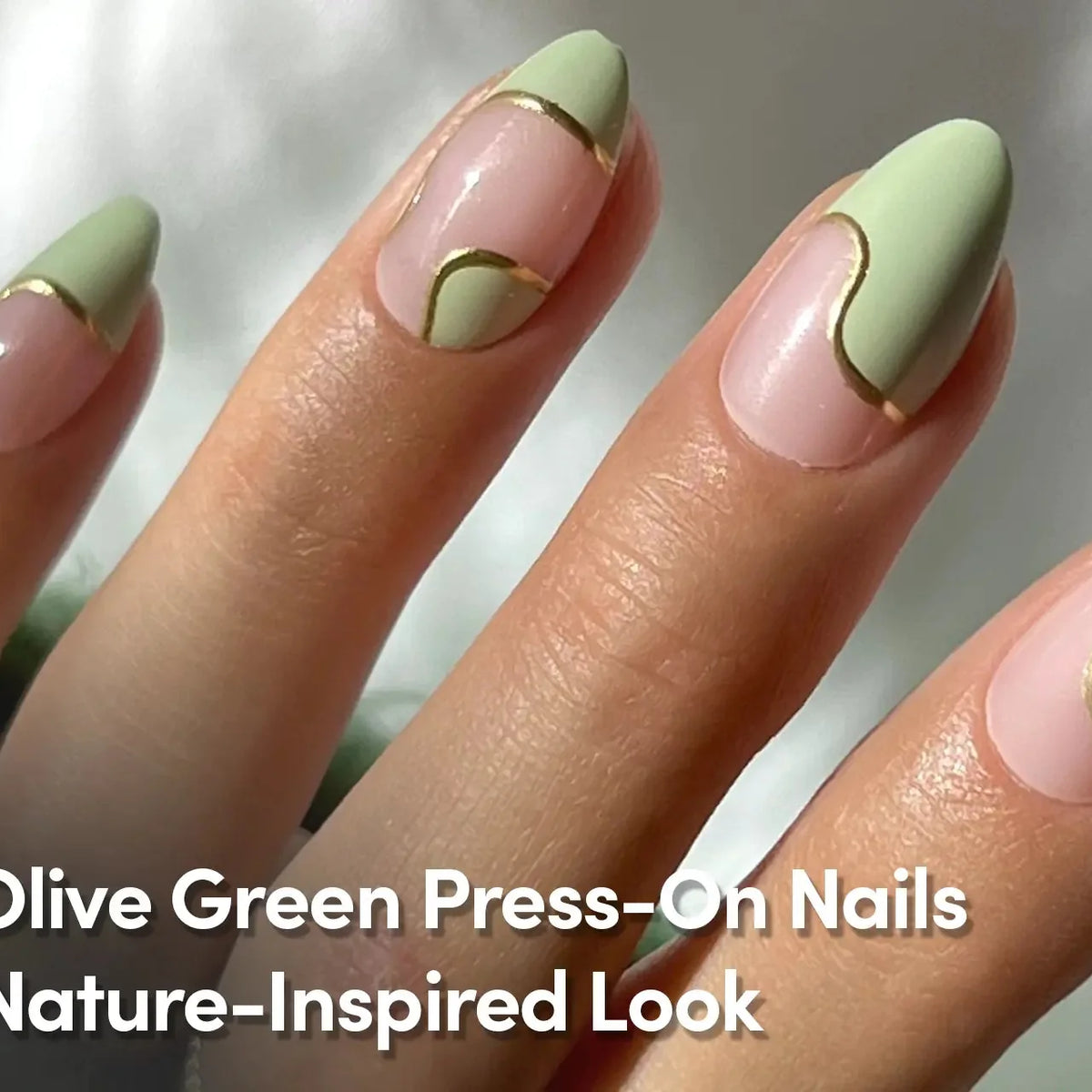 Best Olive Green Press-On Nails for a Nature-Inspired Look