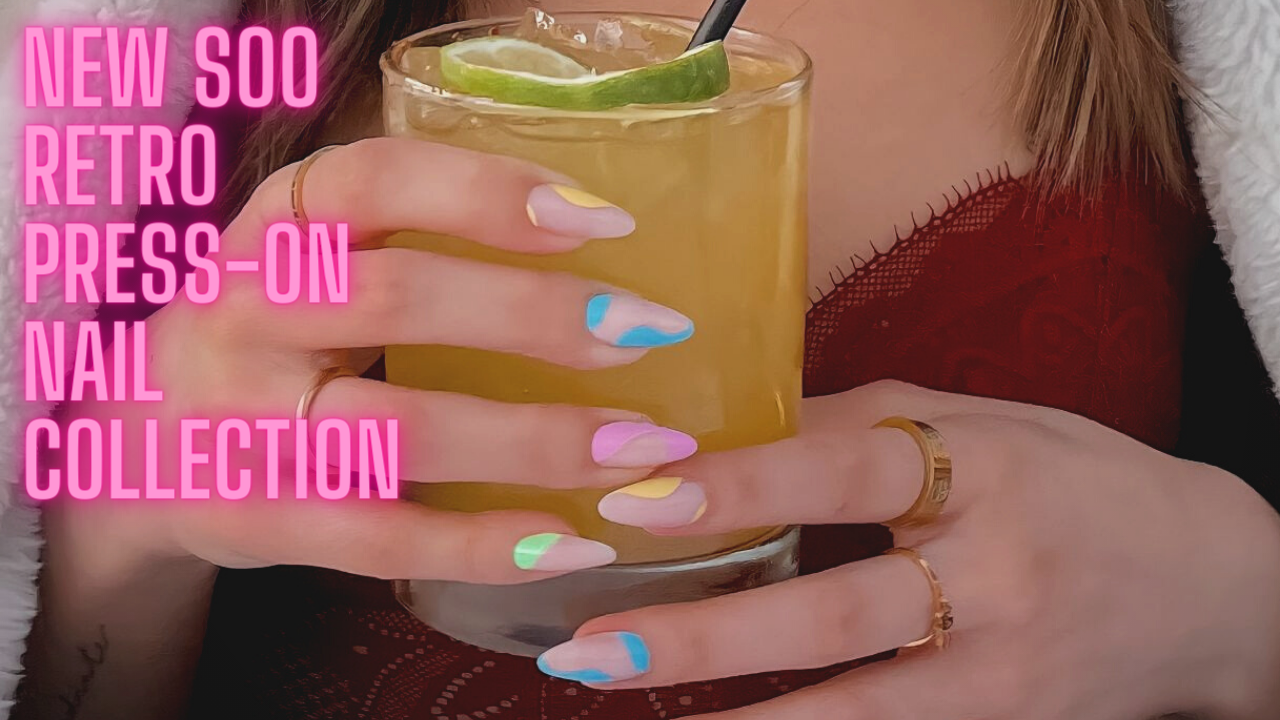 Retro press-on nail