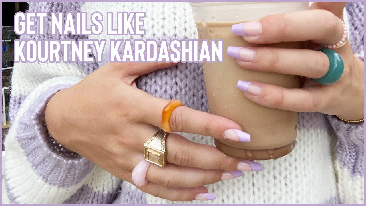 Kourtney Kardashian Inspired Nails