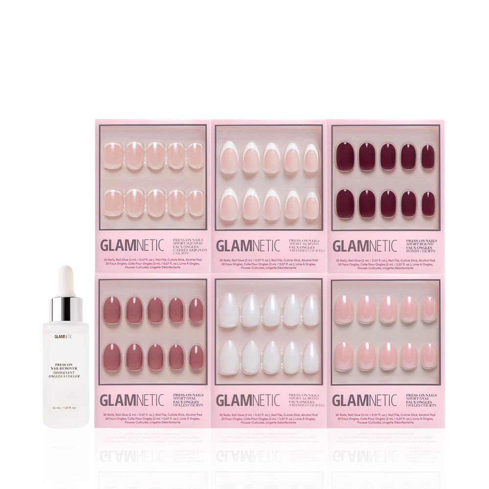 Clean Slate by glamnetic: a box of assorted colored nails, perfect for salon-quality manicures and creative nail art. - Product image