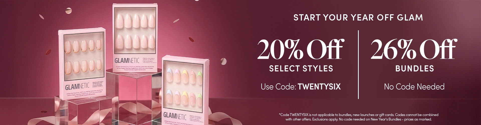 New Year Sale w/ code TWENTYSIX