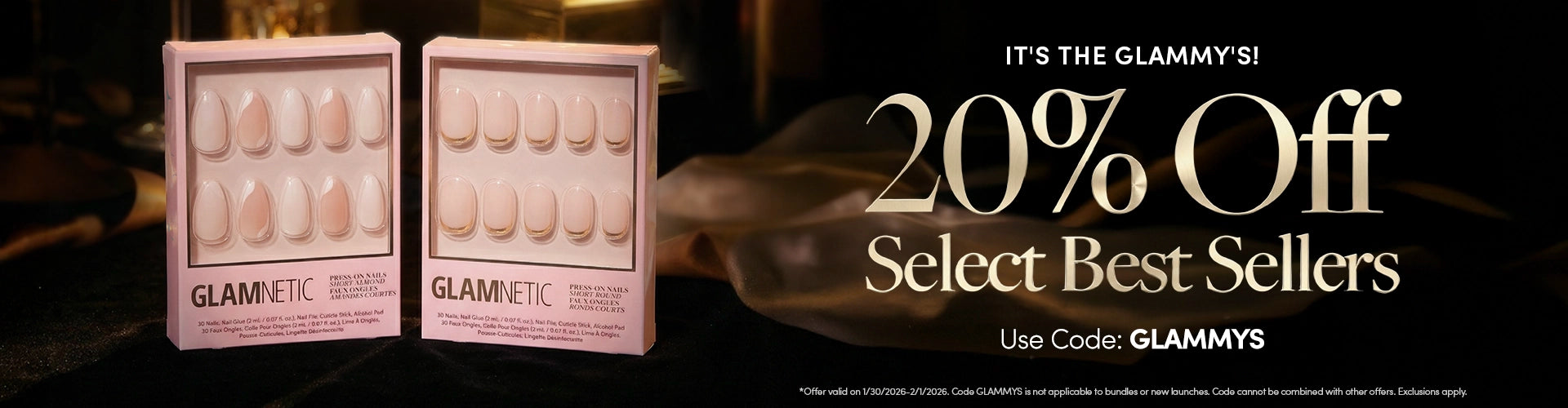 Glammy's Sale - 20% Off Select Styles w/ code GLAMMYS