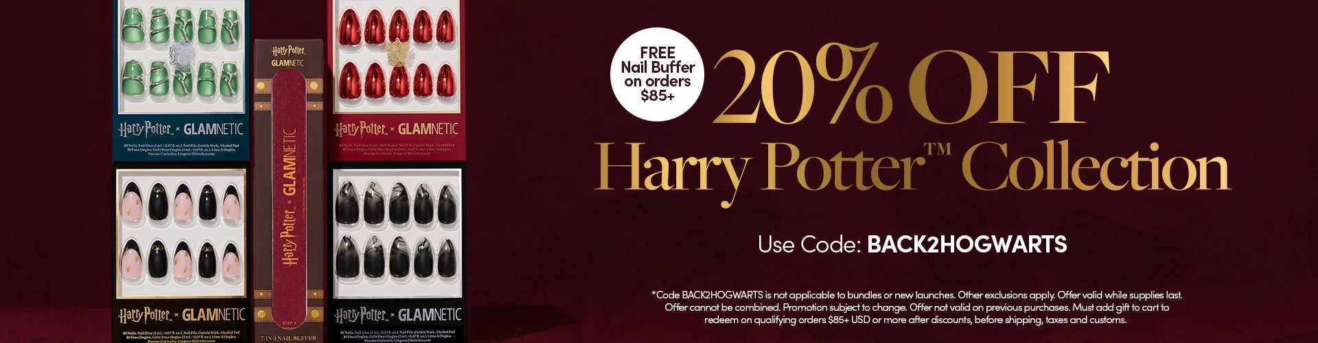 Harry Potter Day 2026 w/ code BACK2HOGWARTS + Free Harry Potter 7-in-1 Nail Buffer with orders $85+