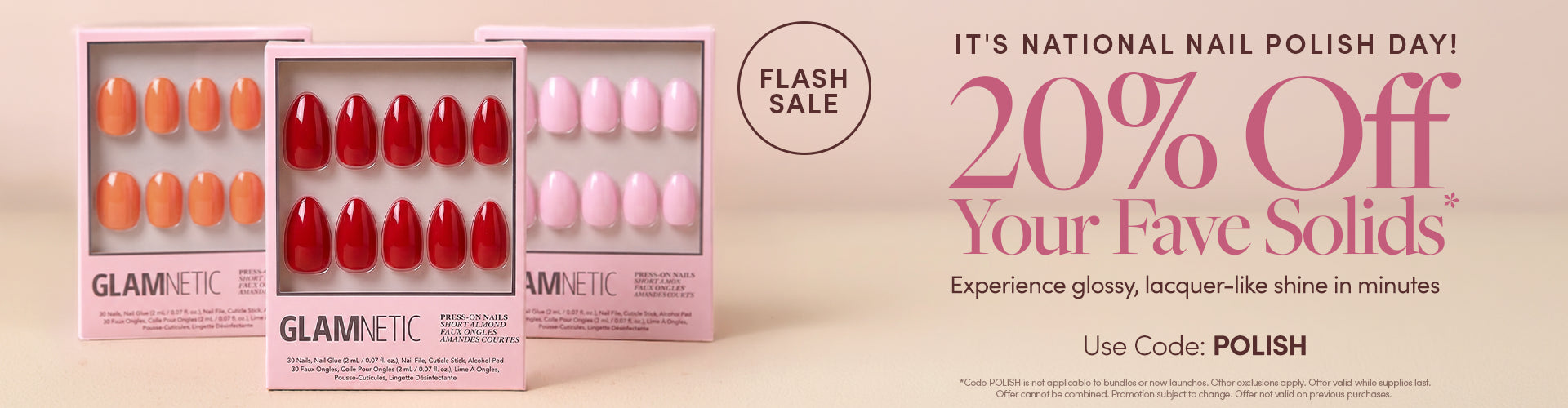 National Nail Polish Day 20% Off w/ code POLISH