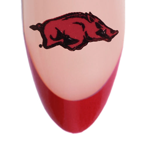 Arkansas Razorbacks Press-On Nail Set