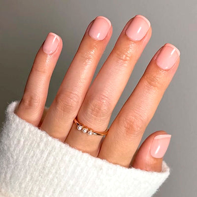 French Peach Press-On Nails