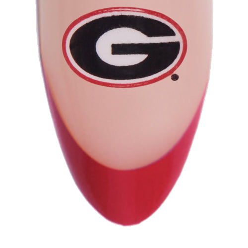 Juego de uñas postizas de los Georgia Bulldogs