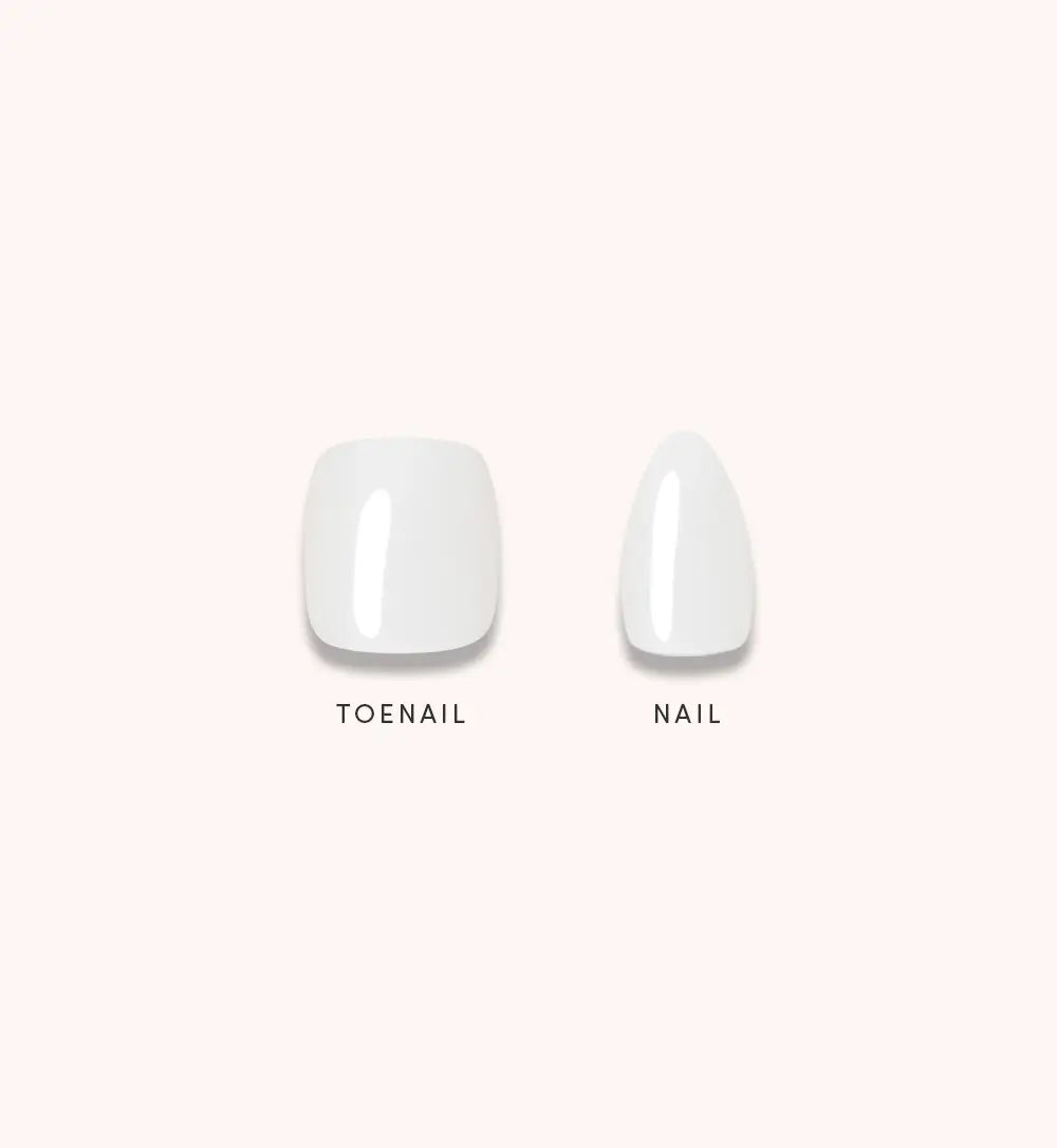 Pearly Glazed White Mani &amp; Pedi Bundles