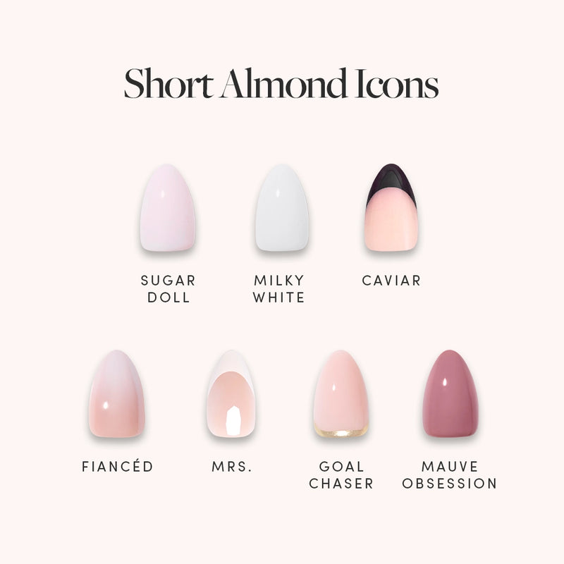 Short Almond Icons