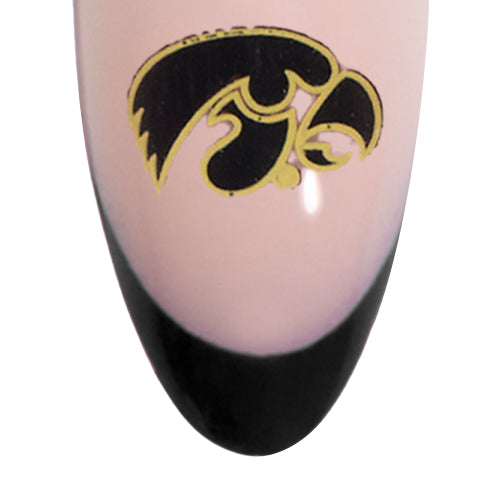 Juego de uñas postizas Iowa Hawkeyes